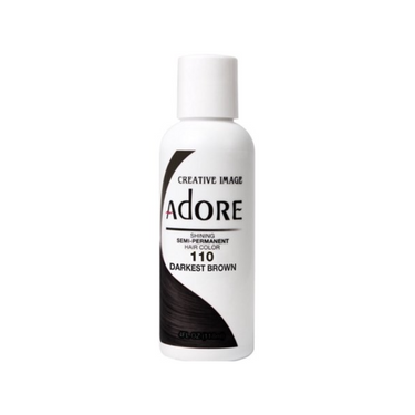 Adore Shining Semi-Permanent Hair Color – 110 Darkest Brown - 4 oz